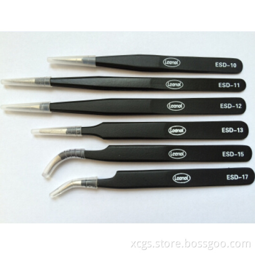 esd stainless steel tweezers
